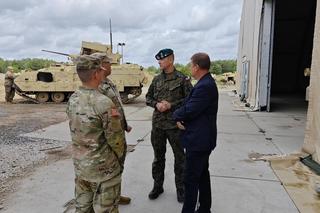 Powitanie nowej zmiany wojsk US ARMY