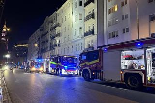 Pożar mieszkania w centrum Warszawy