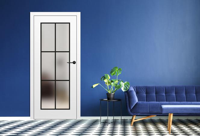Lakierowane drzwi Miskant 1 w kolorze białym