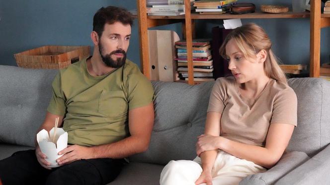 	Barwy szczęścia odc. 2989. Renata (Anna Mrozowska), Marcin Kodur (Oskar Stoczyński)