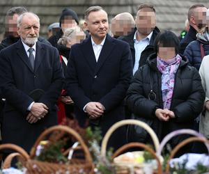 Andrzej Duda z ojcem przynieśli święconki