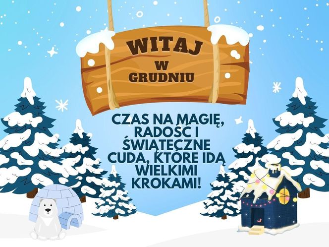 kartki na dzień dobry w grudniu