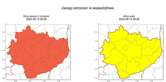 Podtopienia, zalane ulice, interwencje straży w Świętokrzyskiem. 14 września 2024