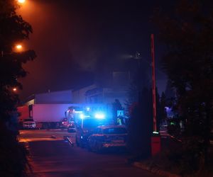 Pożar hali w Sosnowcu