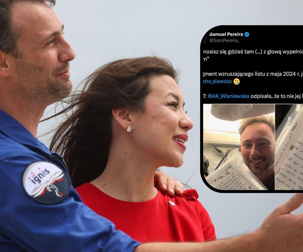 Polski astronauta dostał od żony wulgarny list? Aleksandra Uznańska-Wiśniewska stanowczo zaprzecza