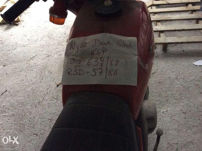 Jawa CZ350 ze słynnego napadu na bank na sprzedaż