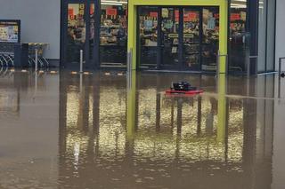 Zalanie parkingu w Czaplinku