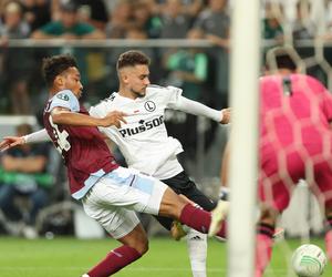 Michał Probierz na meczu Legia - Aston Villa