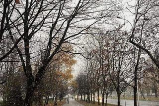 Pierwsze opady śniegu w Kielcach
