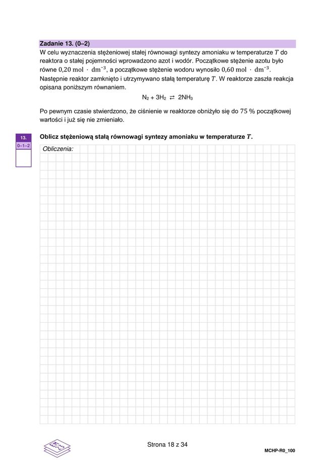 Matura 2025 chemia rozszerzona - arkusz CKE 16.05.2025 - Formuła 2023