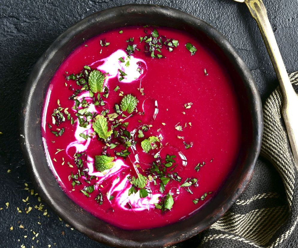 Słodka zupa-krem z buraczków to świetne rozwiązanie na diecie