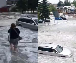 Gradobicie w Wolbromiu. Miasto wyglądało jak w środku zimy [ZDJĘCIA, WIDEO]