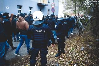 Policyjne interwencje podczas meczu Górnik Zabrze - Legia Warszawa