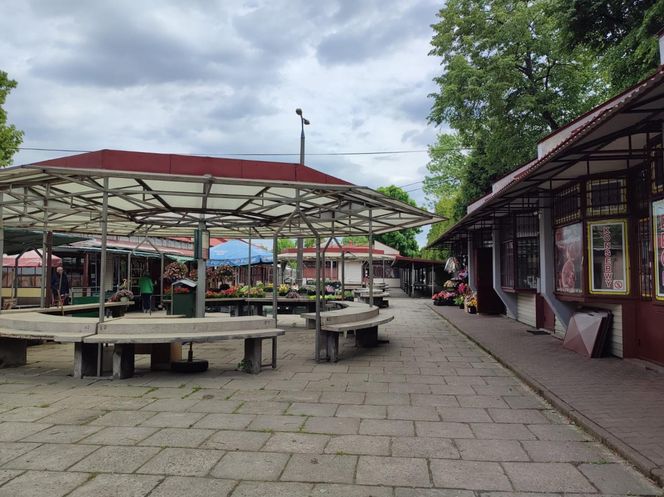 Os. Wandy, Nowa Huta, Kraków. Targowisko