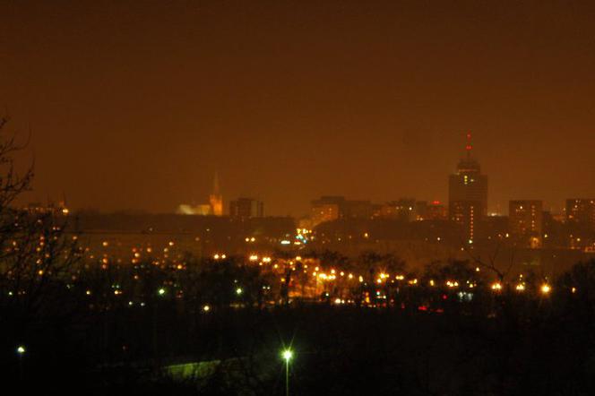 Nocna panorama Szczecina