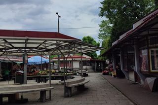 Os. Wandy, Nowa Huta, Kraków. Targowisko