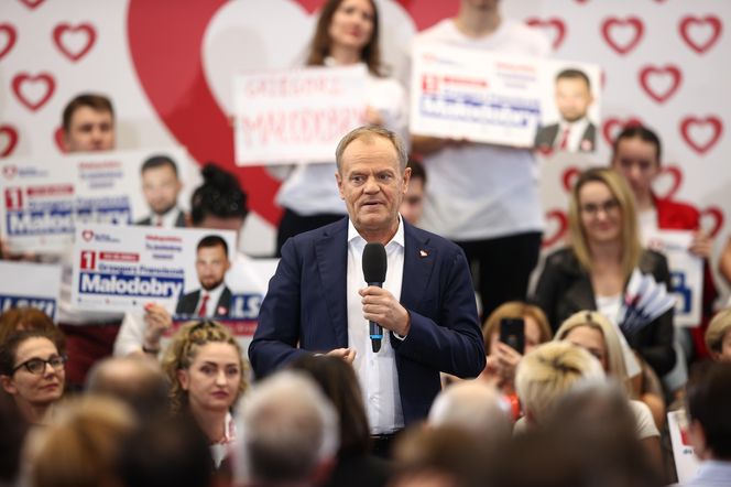 Donald Tusk w Krakowie poparł Aleksandra Miszalskiego