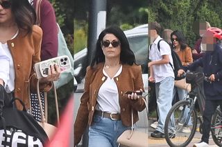 Katarzyna Cichopek na rozpoczęciu roku szkolnego. Dwa telefony w dłoni i nietęga mina!