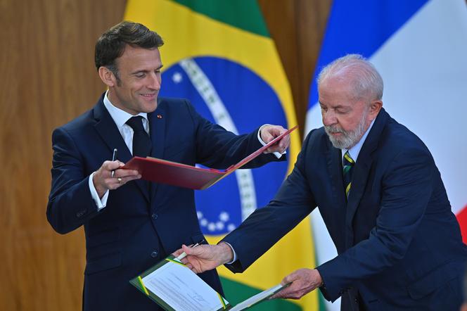 Spotkanie prezydentów Francji i Brazylii
