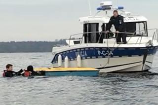 Akcja ratunkowa na Zalewie Włocławskim! Policjanci użyli nowej łodzi