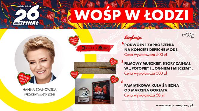 2 Łódzkie licytacje WOŚP 2018