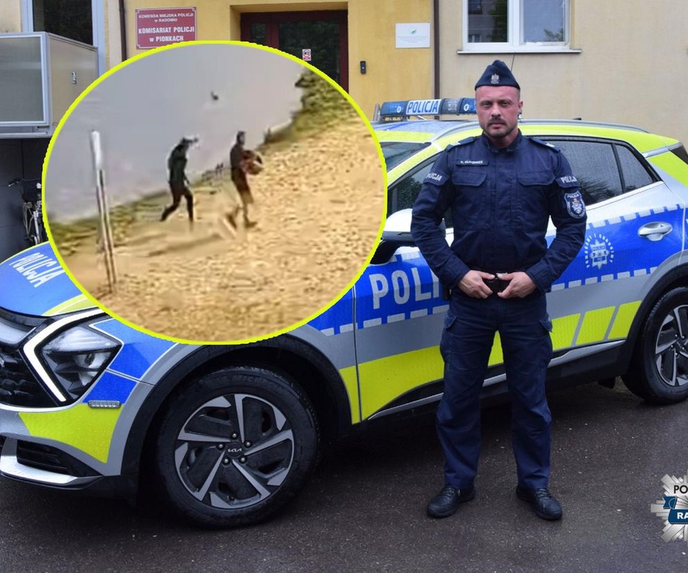 Policjant uratował tonące dzieci
