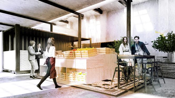 Food Boutique w dawnej fabryce w Łodzi