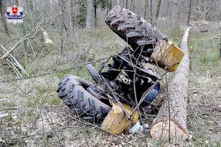 Lubelskie: Podczas wycinki drzew ciągnik przygniótł mężczyznę