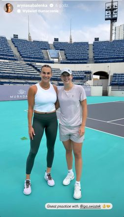 Aryna Sabalenka i Iga Świątek