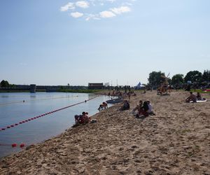 Plaża nad zalewem w Wasilkowie