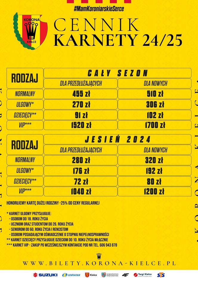 Bilety i karnety na mecze Korony Kielce w PKO BP Ekstraklasie. Jakie są ceny, gdzie można je kupić?