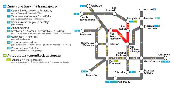 "Torowa rewolucja" - organizacja ruchu od 18 grudnia 2021 r. 