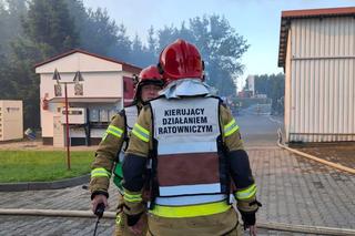 Potężny pożar hali produkcyjnej w Małopolsce