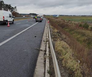 Zderzenie dwóch busów na S5 koło Wilkowic. Jedna osoba poszkodowana