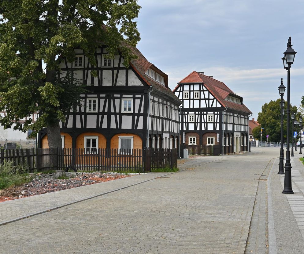 Bogatynia - domy przysłupowe