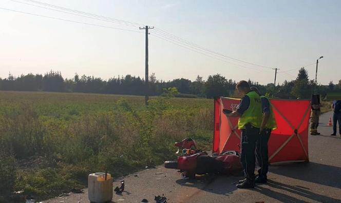 Śmiertelny wypadek w Chrząstowie. Motocyklista nie żyje