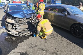 Karambol na A4 w Mysłowicach. Zderzyły się cztery pojazdy. Sprawca wsiadł za kółko pomimo zakazu
