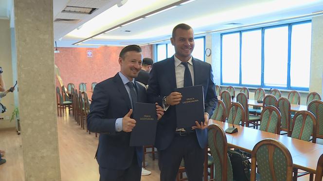 Adam Małysz i Jakub "Colin" Brzeziński