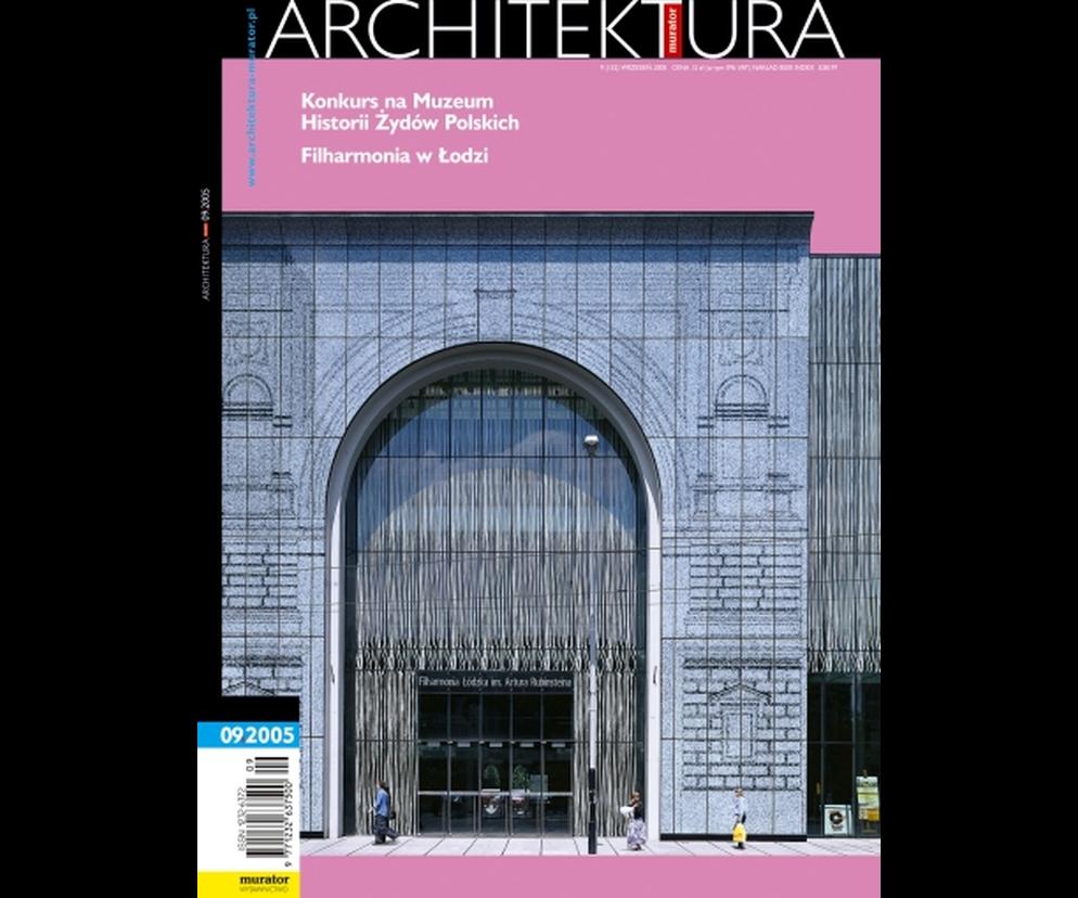 Okładka Miesięcznik Architektura 09/2005
