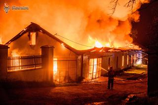 Pożar magazynów w Bachórcu