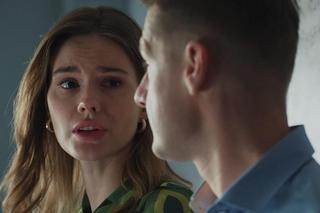 	M jak miłość odc. 1735 po wakacjach. Franka (Dominika Kachlik), Paweł (Rafał Mroczek)