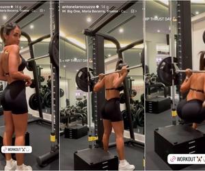 36-letnia Antonela Roccuzzo na siłowni