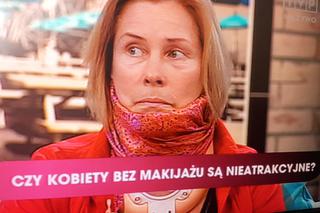 Małgorzata Potocka w kołnierzu ortopedycznym