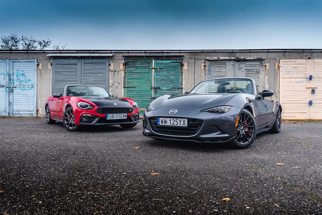 Tak bardzo podobne, a jednak różne: Abarth 124 Spider 1.4 Multiair 170 KM & Mazda MX-5 2.0 Sky-G 184 KM - TEST, PORÓWNANIE, OPINIA