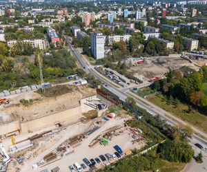 To miejsce, gdzie tunel drąży tarcza Faustyna. 