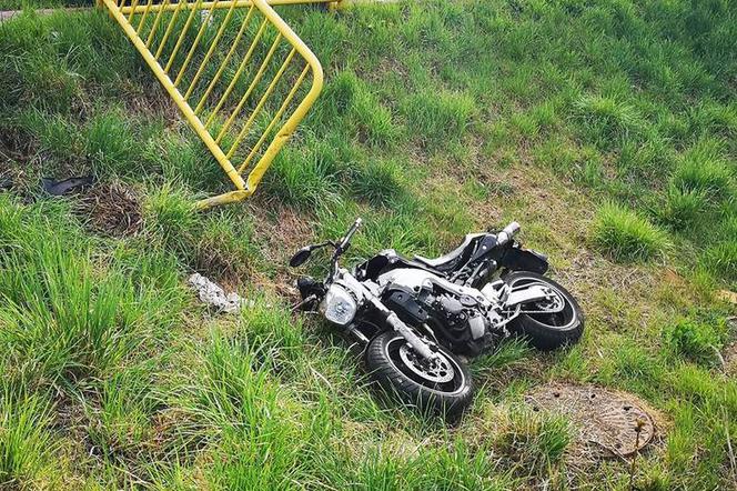 Ciężki wypadek motocyklisty! Zamknięty szpital, w akcji śmigłowiec LPR!