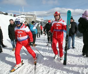 Prezydent Andrzej Duda na nartach w Zakopanem. Otworzył charytatywny slalom na Kasprowym Wierchu