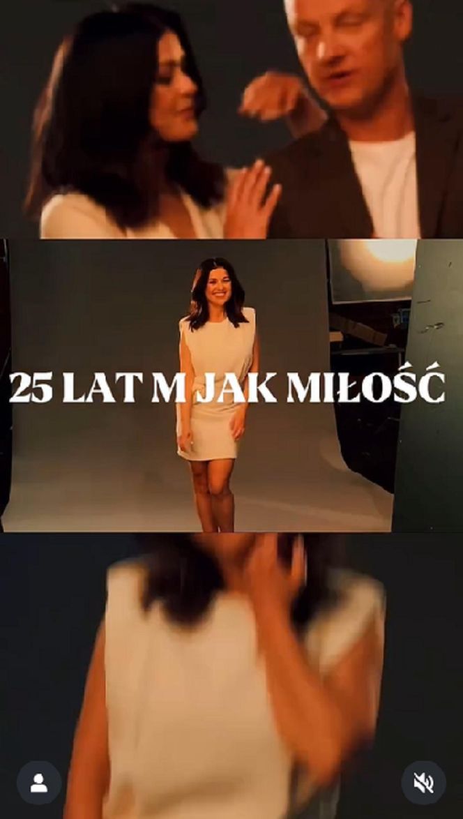 M jak miłość sesja. Katarzyna Cichopek (Kinga), Piotrek (Marcin Mroczek)