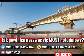 Legia Warszawa wygrała z Kaczyńskim! Jak powinien nazywać się Most Południowy? [WYNIKI SONDY]