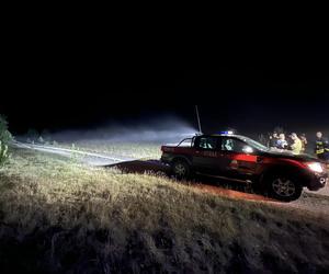 Tajemniczy obiekt spadł na poligonie pod Szczytnem? Nocna akcja policji i strażaków